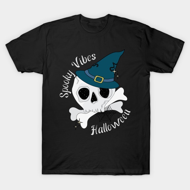 Spooky Vibes Halloween T-Shirt by O3Wears